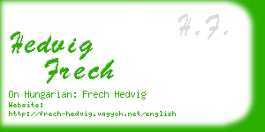 hedvig frech business card